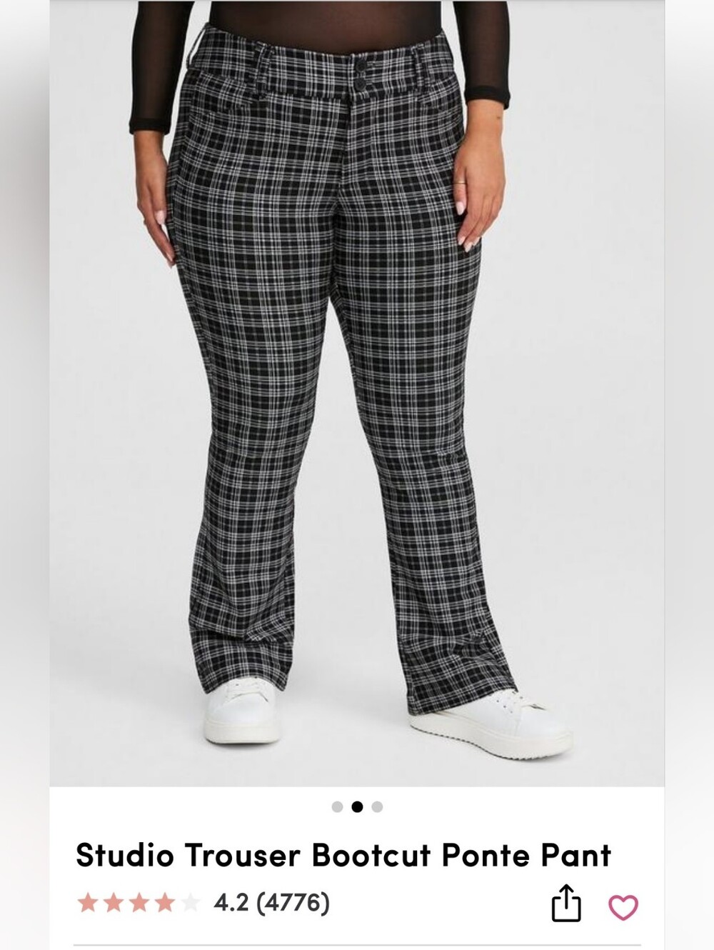 Torrid Studio Trouser Bootcut Ponte Pant
